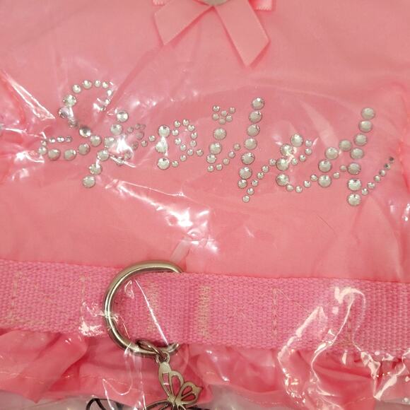Doggy Parton Pink Spoiled Dog Harness Dress Small 10-15 lbs NEW NIP Butterfly - Picture 5 of 5
